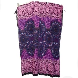 Boho Cover Up Beach Wide Leg Pants Open Sides Hip Tied Woman Plus O/S